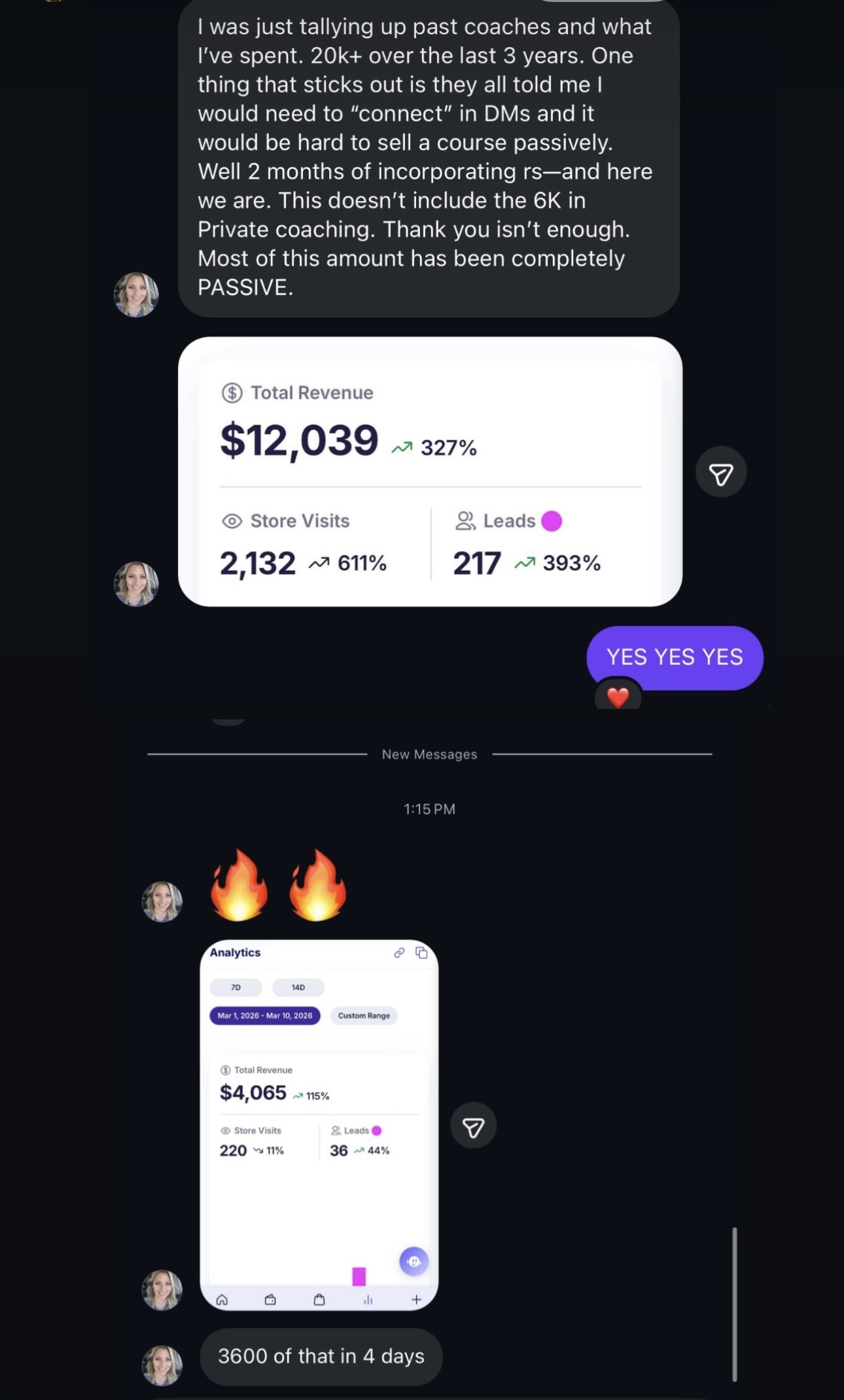 real student result screenshot